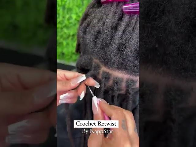 Instantly Loc your roots with our Crochet Retwist #loc