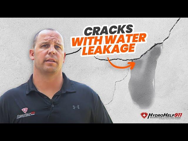 Basement Cracks With Water Leakage | HydroHelp911 Leaking Basement Wall Crack Repair Services