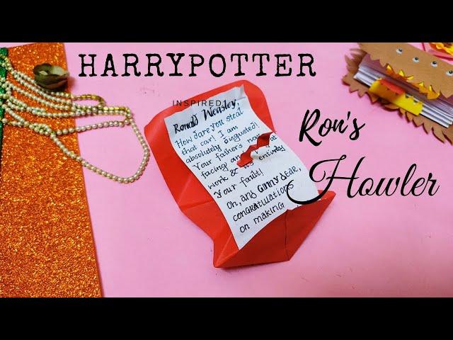 Harry Potter inspired Ron's Howler (Berrador) | Harry Potter crafts |Origami Howler |DIY with Minnie