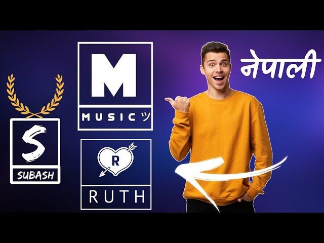 Trending LOGO for Facebook Page & Tiktok Account | How to make viral logo in Nepali || pixellab