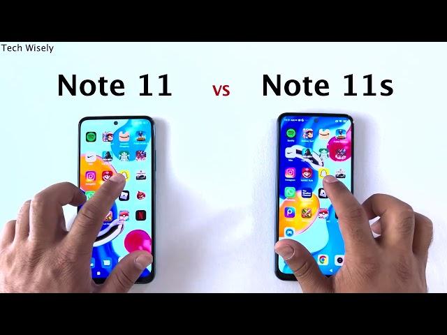 Xiaomi Redmi Note 11 vs Note 11s - SPEED TEST