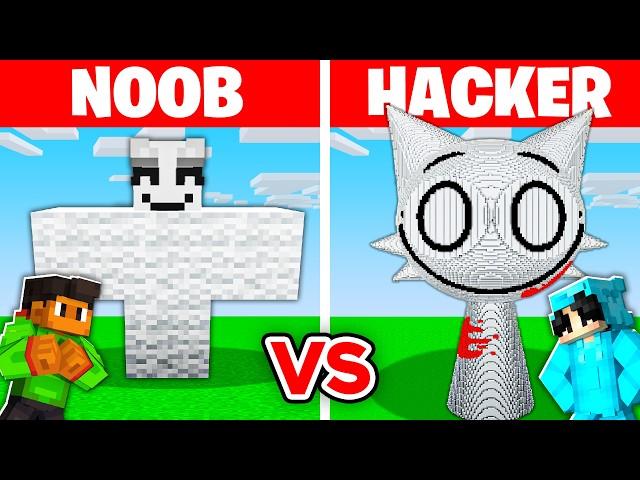 NOOB vs HACKER: I Cheated In a SPRUNKI WENDA Build Challenge!