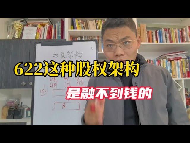 60%，20%，20%股权架构存在巨大缺陷，对于融资来言！