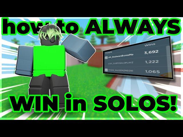 How to win EVERY solos game in ROBLOX BEDWARS... (SEASON 6)