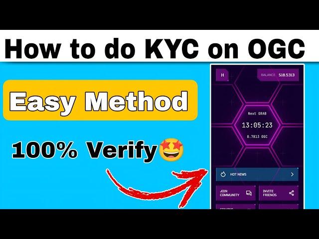 How to do kyc on OGC app || Ogc per kyc kaise karen