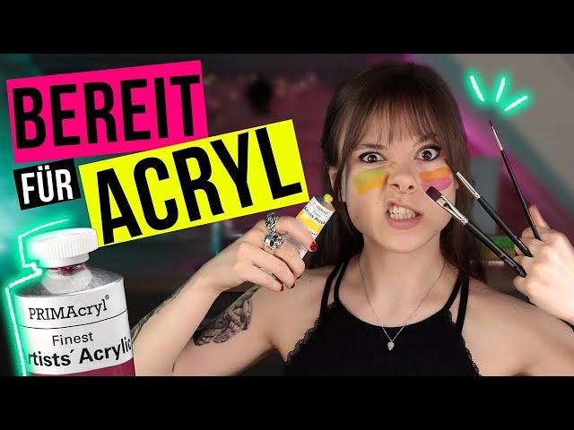 Acryl Malen für Anfänger | Basics Tutorial