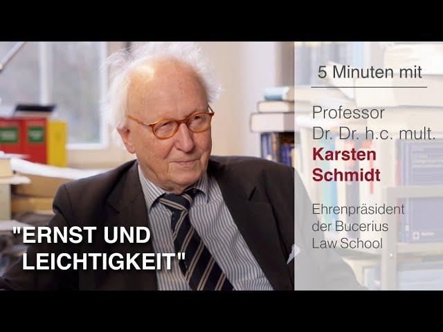 5 Minuten mit: Prof. Karsten Schmidt