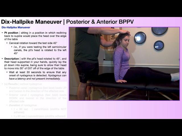 BPPV Diagnosis | Dix-Hallpike Maneuver [Performance, Interpretation]