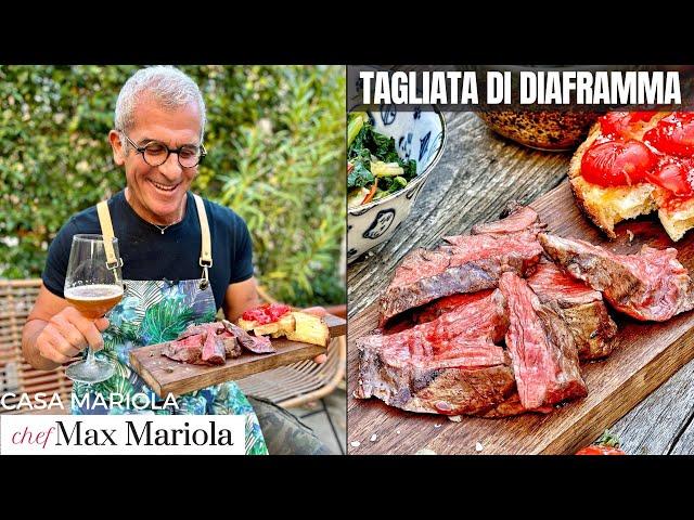 TAGLIATA DI DIAFRAMMA o PANNICOLO ALLA GRIGLIA - Ricetta di Chef Max Mariola