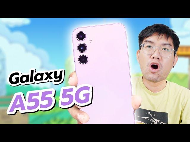 รีวิว Galaxy A55 5G ที่สุดของมือถือทำคอนเท้นต์ ตัวเดียวจบงบนี้