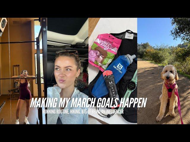 ACHIEVING MY MARCH GOALS | getting back into running, being productive, healthy meals