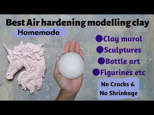 Best Homemade Air hardening Modelling clay/No Cracks/Sculpture clay/Mural clay/Bottle art clay