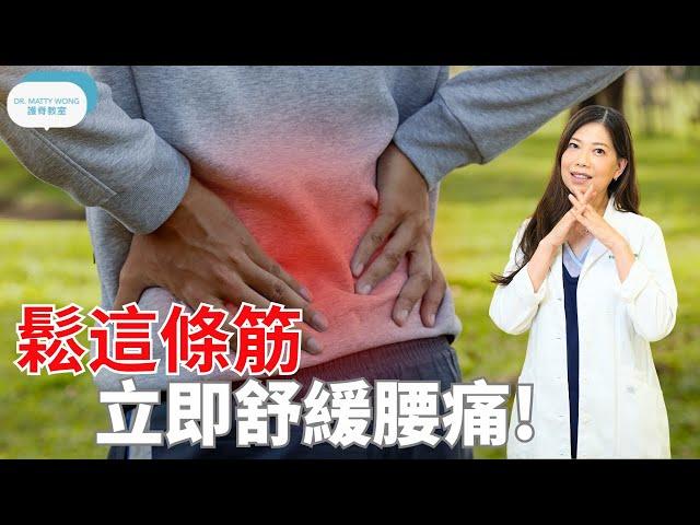 鬆這條筋立即舒緩腰痛-脊醫王鳳恩 (中/Eng Sub) Do this stretch to relief lower back pain - Dr Matty Wong DC