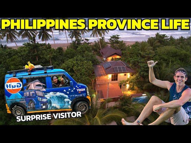 SURPRISE BEACH HOME VISITOR! Becoming Filipino Province Life (Cateel, Mindanao)