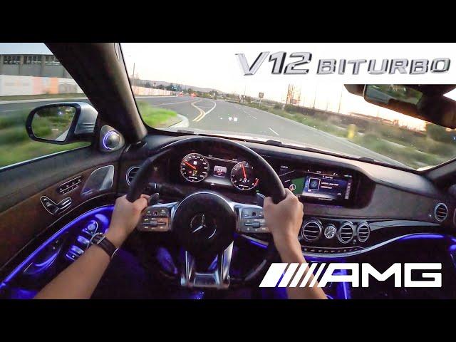 LAST V12 AMG - 2020 Mercedes Benz S65 AMG POV Sunset Drive