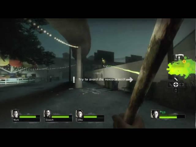 Left 4 dead 2: Bat Melee Gameplay