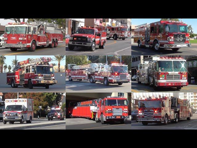 Fire Trucks Police & EMS Responding Compilation 2024 #14: November 2024 Recordings