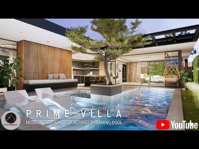 PRIME VILLA, MODERN TROPICAL HOUSE, PRIVATE RESORT INSPIRED HOUSE DESIGN by Q Architect