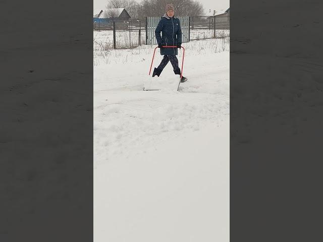 И так каждую зиму ... зарядка для души и тела  #село #снег,#уборка,