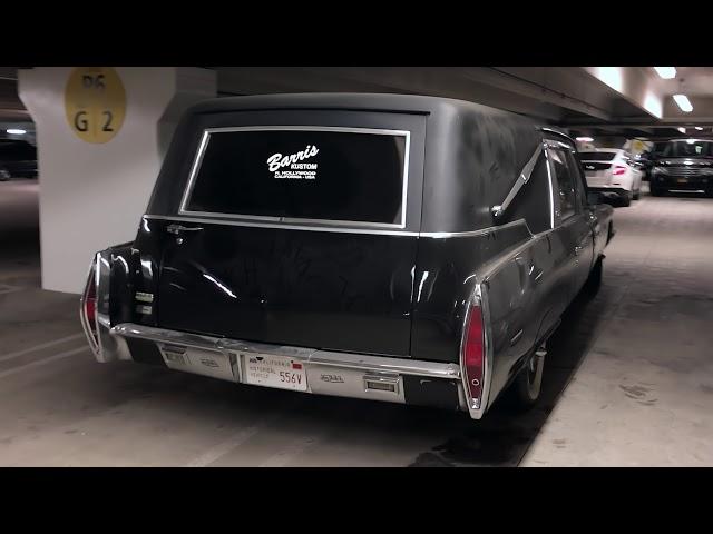 An Abandoned Barris Kustom '72 Cadillac Fleetwood 75 Hearse in Hollywood