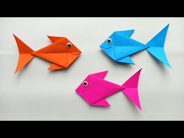 How To Make Easy Origami Paper Fish | Paper Fish | Origami Fish | How To Make Paper Fish DIY