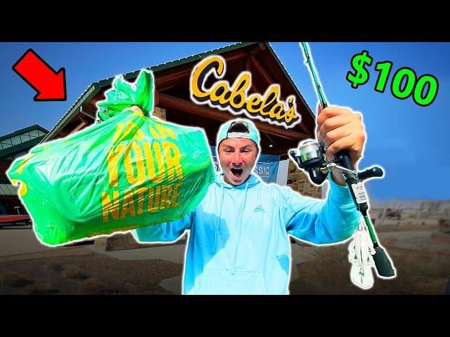 $100 Cabelas Budget Fishing Challenge (Surprising!)