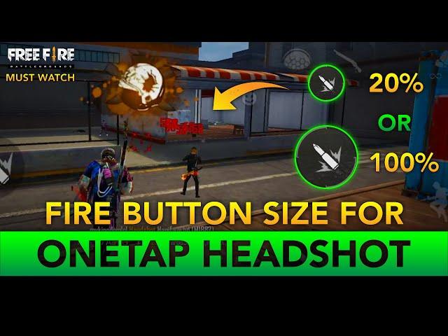 LATEST FREEFIRE FIRE BUTTON SETTINGS FOR AUTO HEADSHOT | FREEFIRE FIRE BUTTON POSITION FOR HEADSHOT