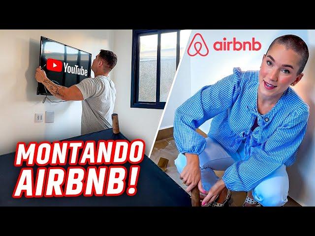 MONTANDO NOSSO AIRBNB NA PRAIA!