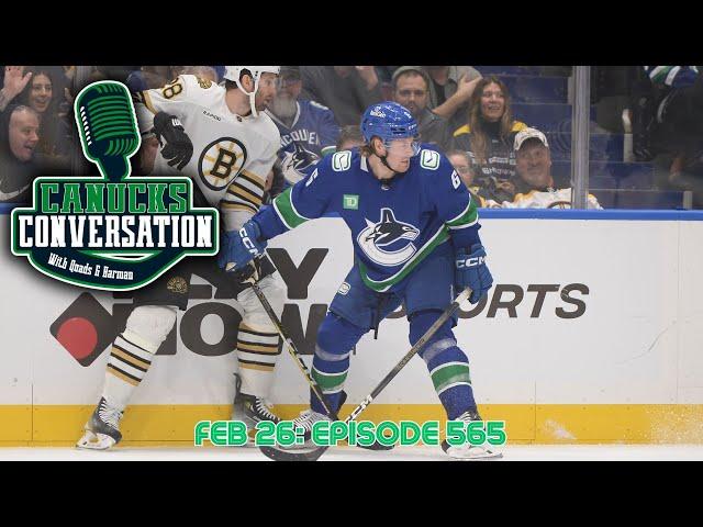 A huge win over Boston and the EP40 situation | Canucks Conversation | Feb. 26th 2024