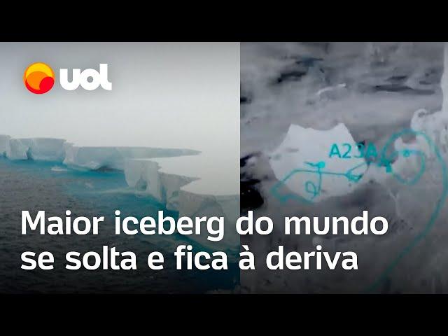 Maior iceberg do mundo se solta e fica à deriva após décadas encalhado; veja