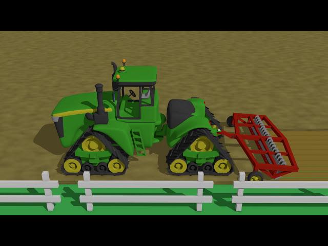 Bigs Tractors for Kids - Animations and Video Story - Colorful Farm Vehicles and Animated Farm