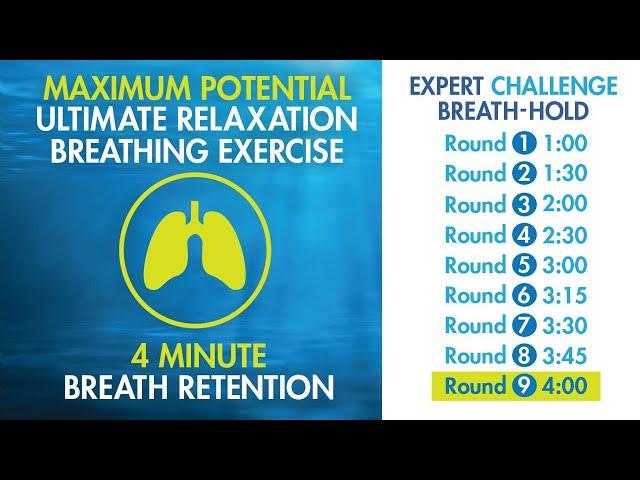 4 Minute Relaxing Breath-Hold Challenge - Maximum Potential | Expert - Deepest Pranayama Exercise