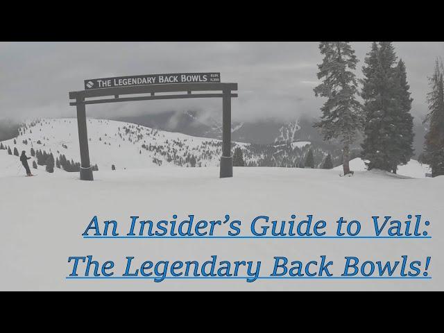 An Insider's Guide to Vail (Part d-Back Bowls)