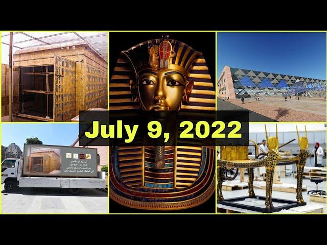 The Grand Egyptian Museum receives the first and largest cabin of King Tutankhamun