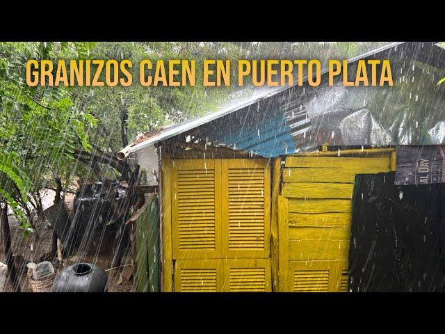 CAE GRANIZO EN EL CAMPO LOMA DE LA BESTIA,PUERTO PLATA,REPÚBLICA DOMINICANA