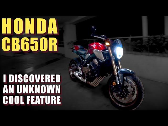 Honda CB650R | A REALLY COOL feature you probably didn't know