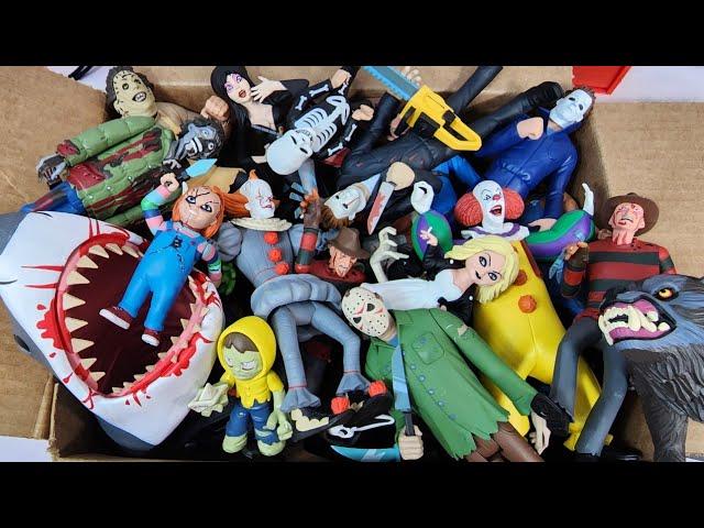 INSANE BIG BOX OF HORROR ACTION FIGURES