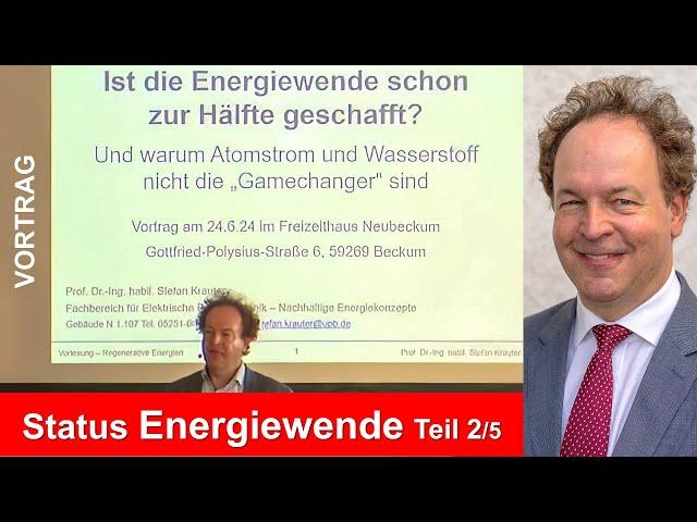 Vortrag Beckum Teil 2: Solarthermie, Photovoltaik, Windenergie, Entwicklung Erneuerbare, Kosten