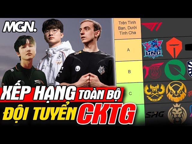 Xếp Hạng Sức Mạnh Toàn Bộ Đội Tuyển CKTG 2024 | MGN Esports