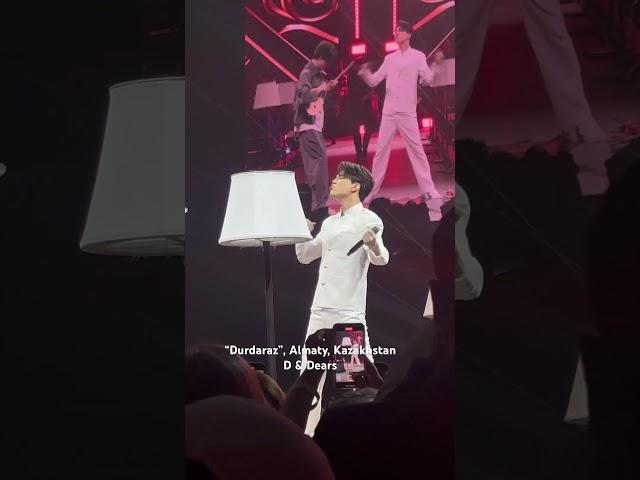 “Durdaraz” filmed from my seat. Dimash Qudaibergen Mansur Qudaibergen on the dombra #dimash #almaty