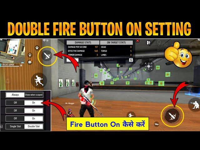 Double Fire Button Setting।How To Set Two Fire Button In Free Fire।Two Fire Button Free Fire