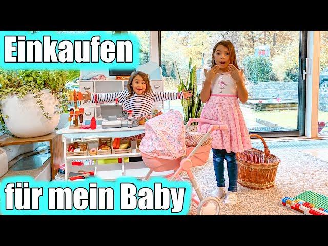 Einkaufen für mein BABY | Baby Born | Einkaufen spielen live | Clarielle