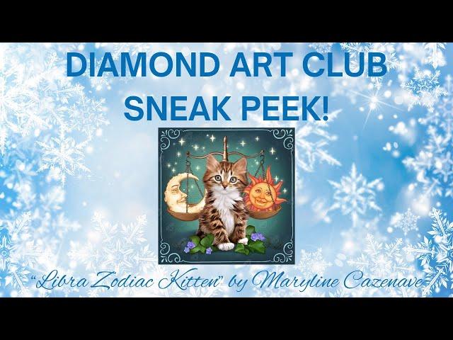 Diamond Art Club Sneak Peek/First Look! || "Libra Zodiac Kitten" by Maryline Cazenave