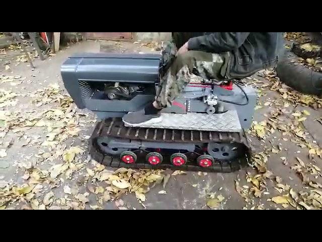 Самодельный гусеничный трактор. MINI DOZER