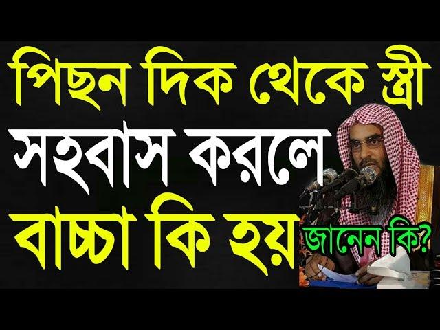 পিছন দিক থেকে স্ত্রী সহবাস করলে বাচ্চা কি হয়? সামনের রাস্তা দিয়ে সহবাস। শায়েখ মতিউর রহমান মাদানী