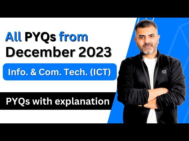 All ICT PYQs | December 2023 | Revision Series | UGC-NET-Paper1