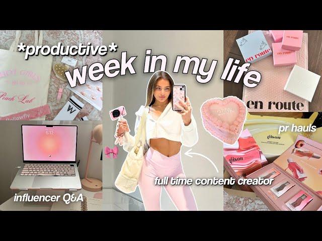 a *PRODUCTIVE* week in my life (as a full time content creator) 