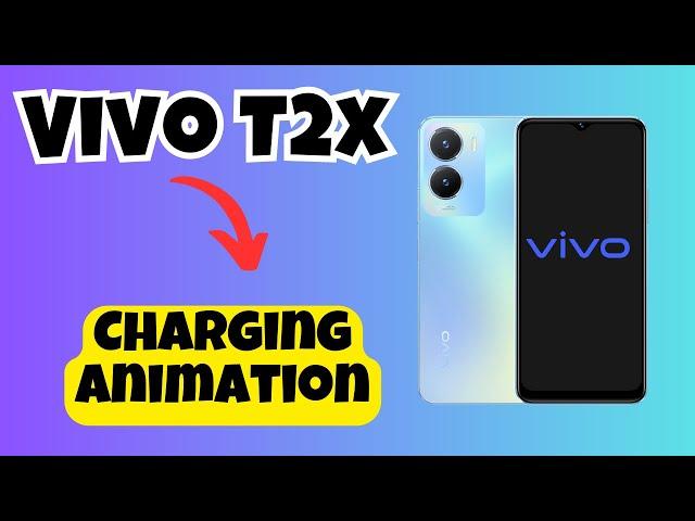 Charging Animation VIVO T2X || How to set charging animation || Charging animation settings