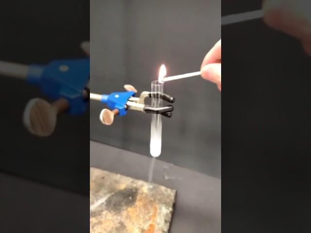 Dropping a match into liquid oxygen