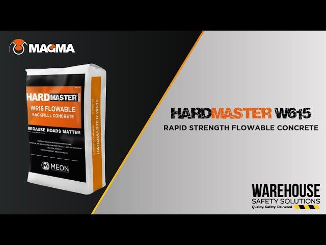 Product video | HardMaster W615 Rapid Strength Flowable Concrete | Presented by WSS